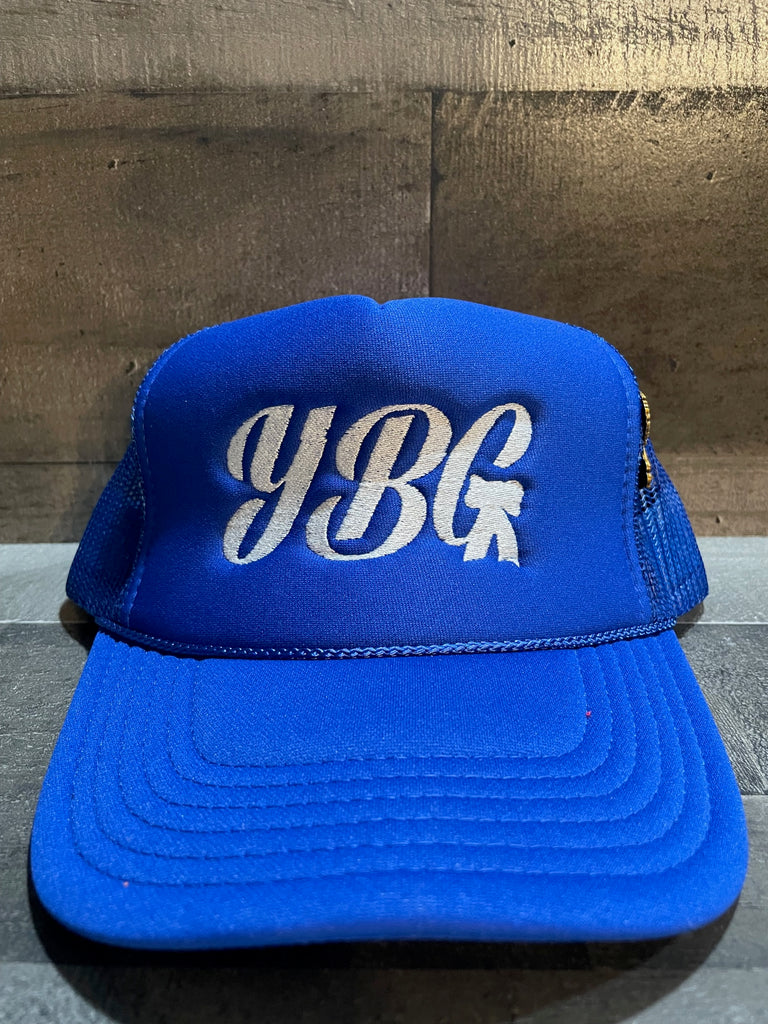 YBG Crown Trucker Hat (Royal Blue)