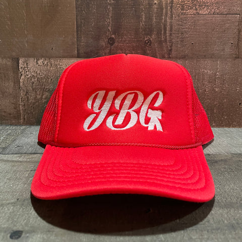 YBG Crown Trucker Hat (Red)