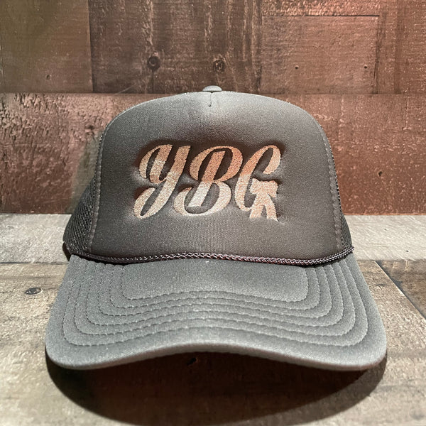 YBG Crown Trucker Hat (Shade Gray)